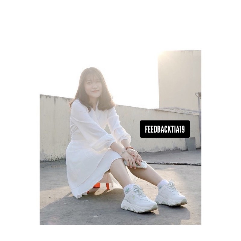 Váy trắng tầng cổ V Tia19 . Đầm trắng tiểu thư dáng xoè ( Ảnh thật) | BigBuy360 - bigbuy360.vn