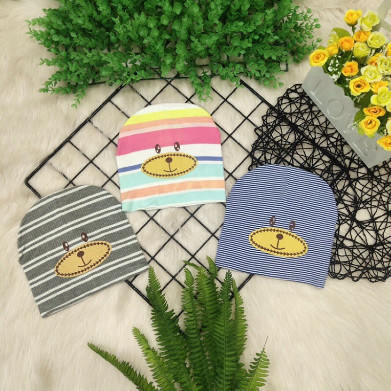 Mũ nỉ đẹp, co giãn size đại 1-3 tuổi