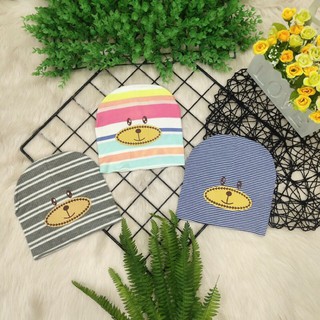 (Mã xả 05) Set 02 Mũ thun cotton  cho bé chất mềm mại dễ chịu (3-12 tháng)