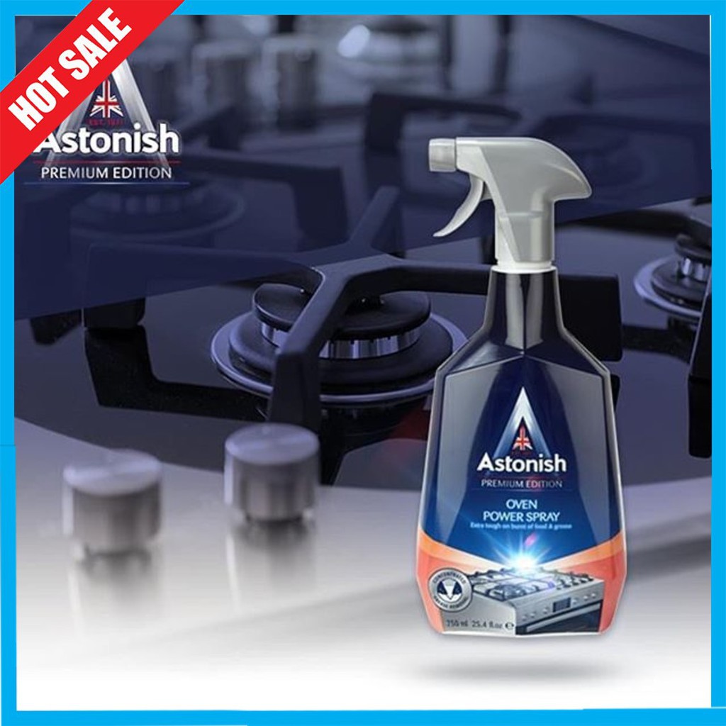 Bình Xịt Vệ Sinh Đa Năng Astonish , Vệ Sinh Lò Nướng, Máy Hút Khói, Vết Bẩn Dầu Mỡ Lâu Ngày C6900 (750ml)