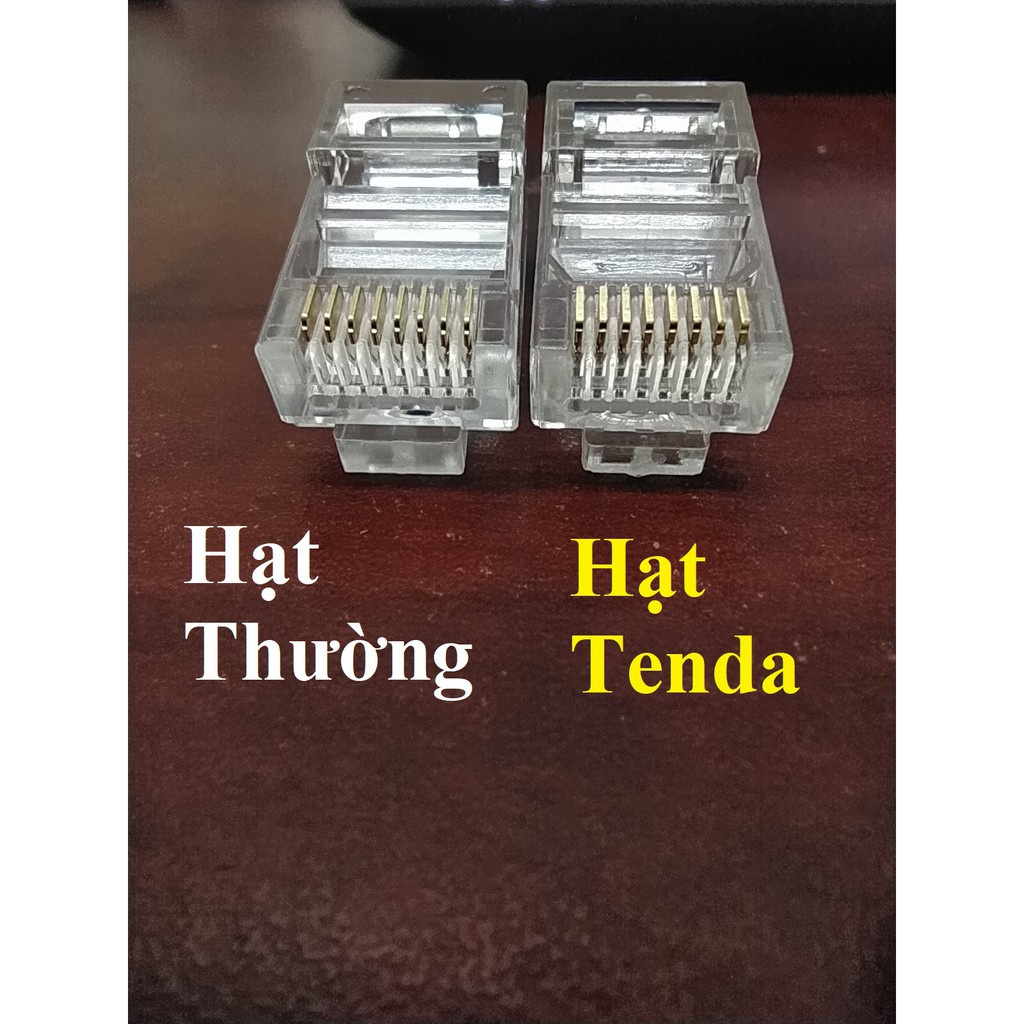 [1 HỘP 100 CÁI] HẠT MẠNG TENDA TD1013C HẠT MẠNG CHÍNH HÃNG ĐẦU BẤM MẠNG ĐẦU RJ45