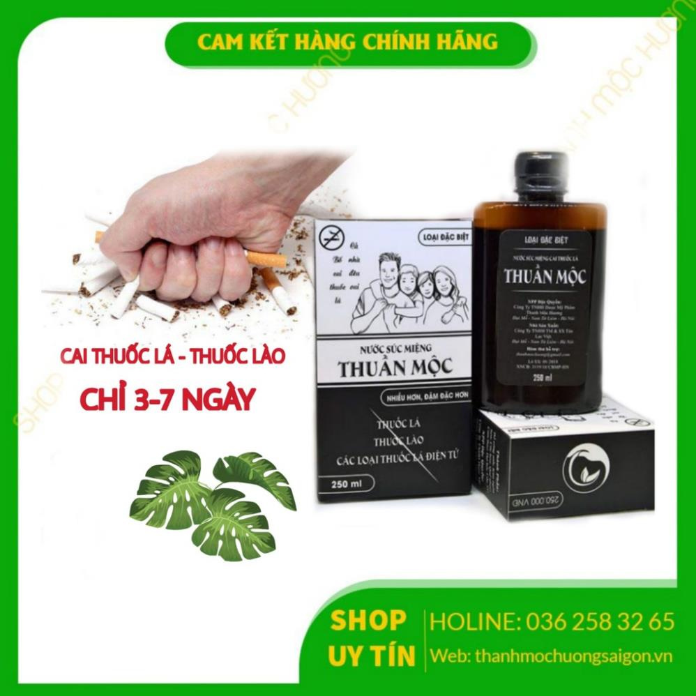 Nước Súc Miệng Thuần Mộc - Cai Thuốc Lá Dễ Dàng Chỉ Sau 3 Đến 7..