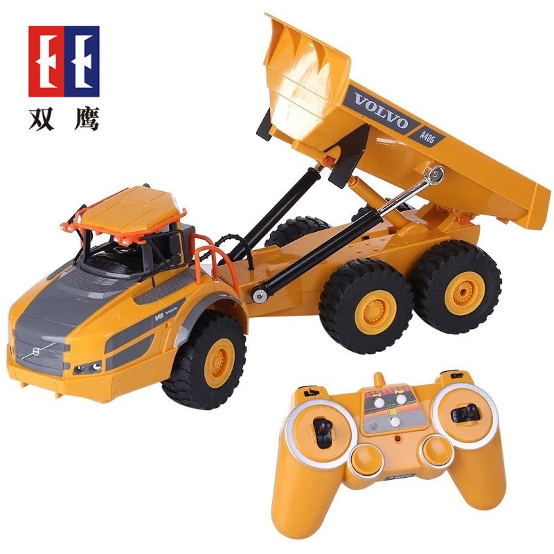 Double E E581 RC Xe tải tự đổ Xe tải tự đổ điều khiển từ xa Xe tải RC Xe kỹ thuật