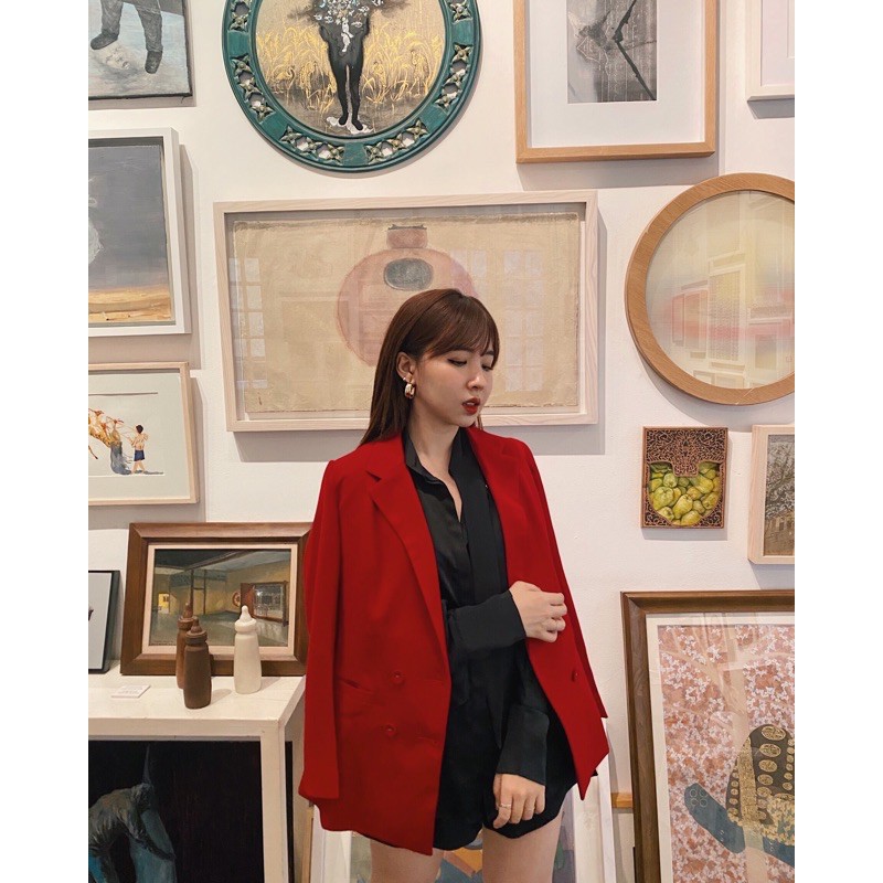 Damaris Blazer / Áo Blazer vạt đắp chéo