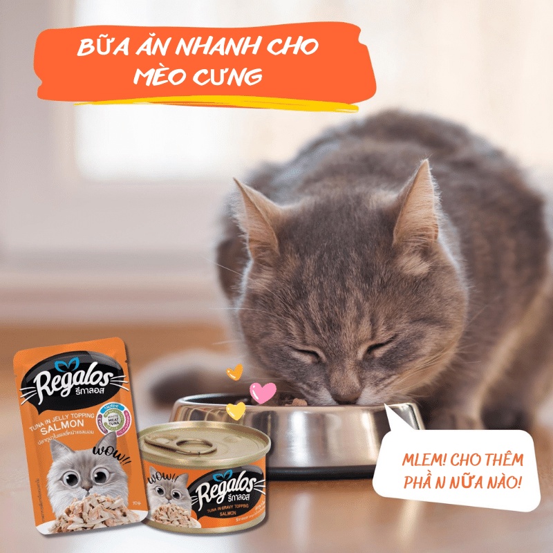 Combo 12 gói Pate Cho Mèo Regalos Hàng Nội Địa Thái