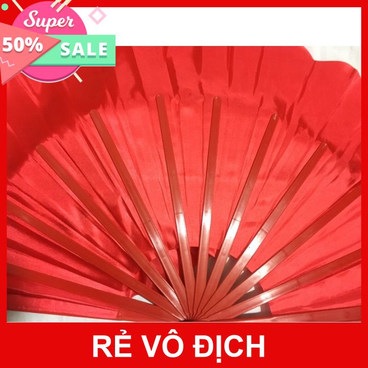 64k 1 đôi quạt múa nan nhựa SIÊU BỀN, SIÊU ĐẸP dài rộng 44 -48cm vải đẹp giá rẻ