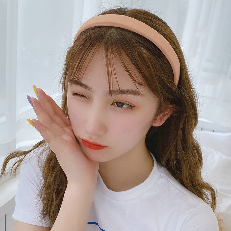 Băng Đô Cài Tóc Bản Rộng 6 Màu Sắc Ngọt Ngào Thời Trang