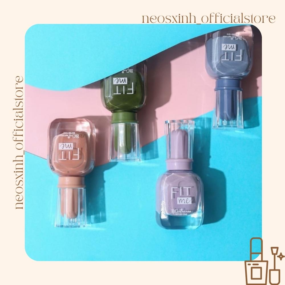 Sơn Móng Tay Fitme Mới Màu Hot Màu Nude Pastel Đen Trắng Trong Suốt Kim Tuyến Tím - Neosxinh Nails