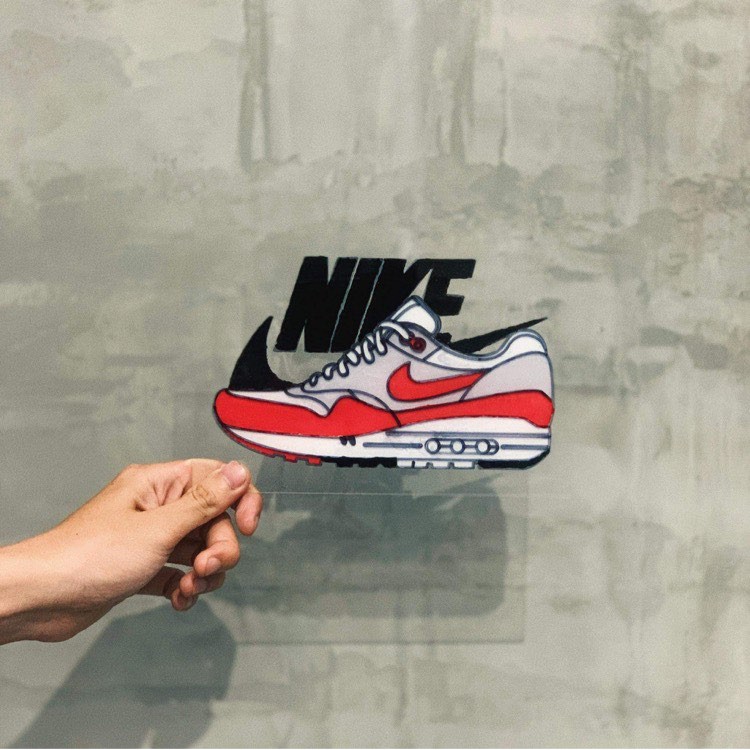 Bộ kit glass painting - sáng tạo vẽ hình giày trên kính dành cho người chơi giày sneakerhead