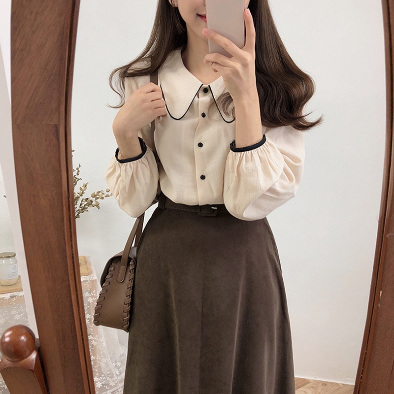 Áo Sơ Mi Dáng Rộng Phong Cách Hàn Quốc Cá Tính