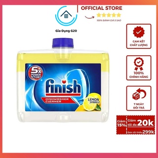 Dung dịch vệ sinh máy rửa bát chai 250ml Hương Chanh – vệ sinh máy rửa chén Finish