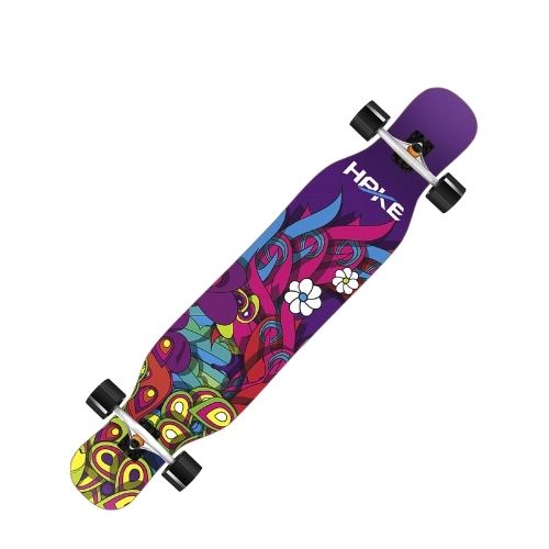 Ván Trượt Cougar-Longboard HPKE-03 Cao Cấp, Mặt Nhám Chống Trơn Dành Cho Người Lớn Và Trẻ Em