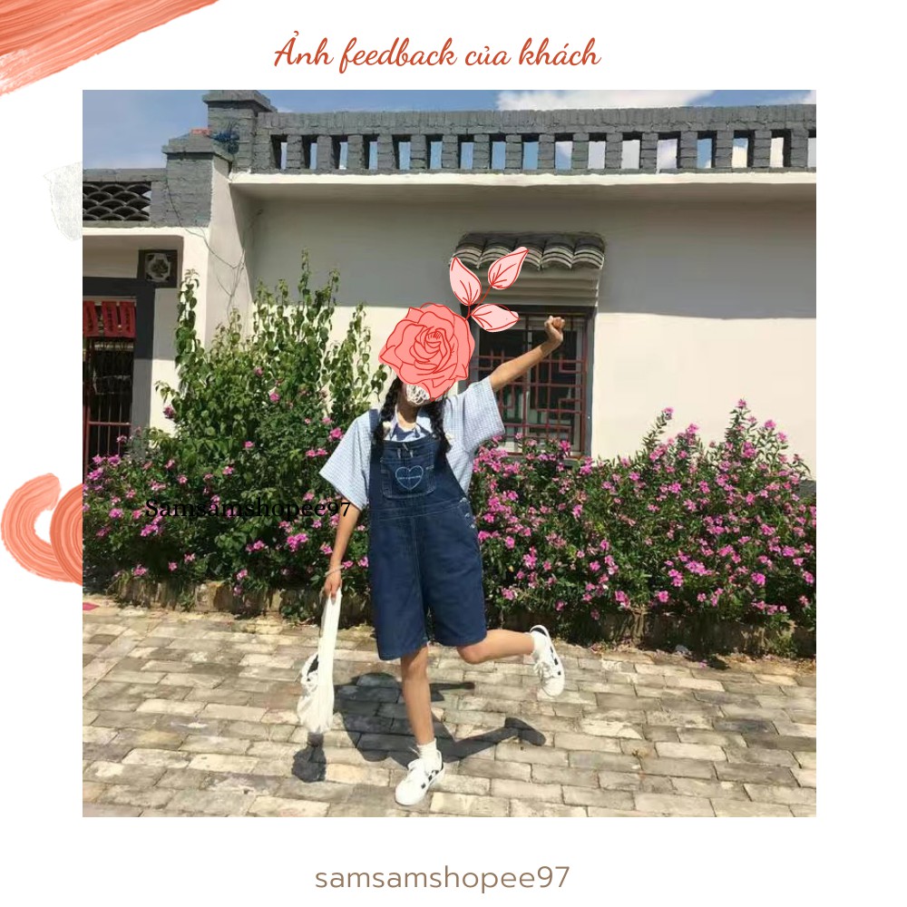 Set áo và yếm jean siêu xinh