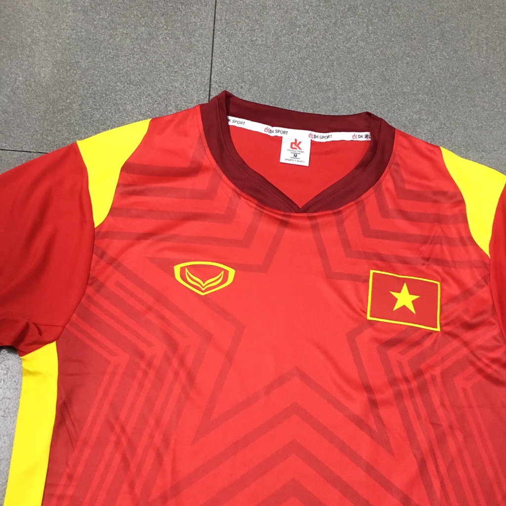 Bộ quần áo đá banh Tuyển Việt Nam đỏ DK 2021