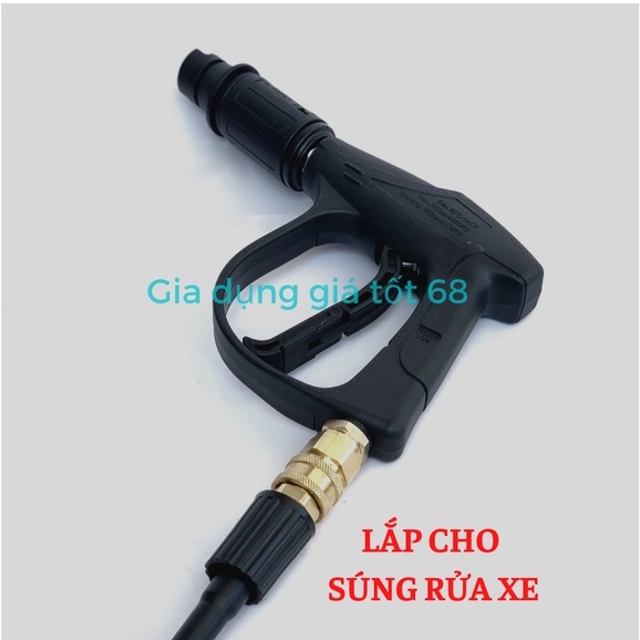 Khớp nối nhanh ren 22mm, Khớp nhanh lắp máy rửa xe chống xoắn dây, tháo lắp nhanh gọn