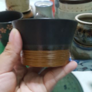 Ly gốm sứ nhật trồng sen đá