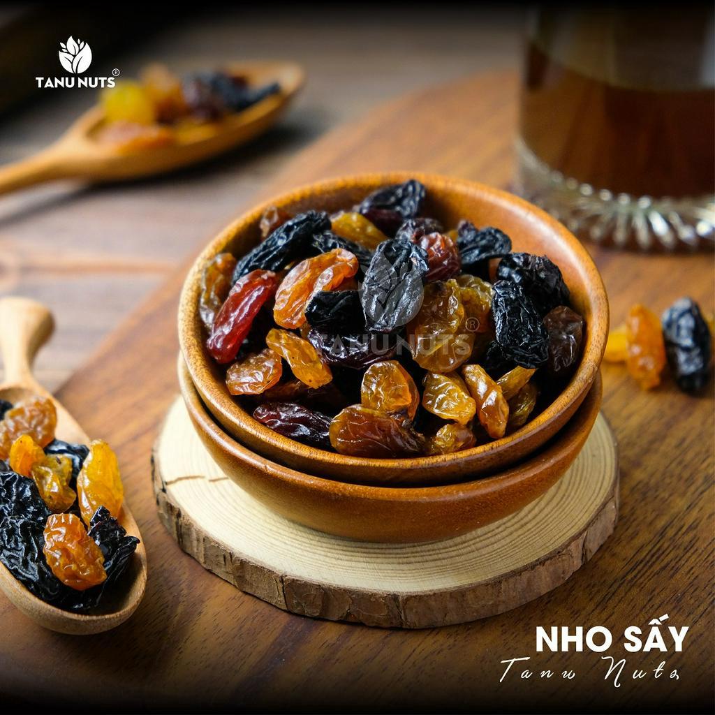 Nho khô Chile Raisins TANU NUTS 3 màu sấy chua ngọt không đường 400g