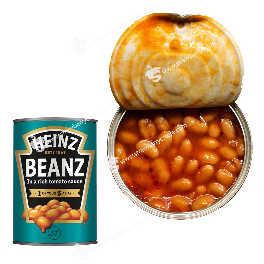 Đậu Hầm Sốt Cà Chua Đóng Hộp Heinz Beanz in a Rich Tomato Sauce, Lon 415g, Lốc 6 Lon