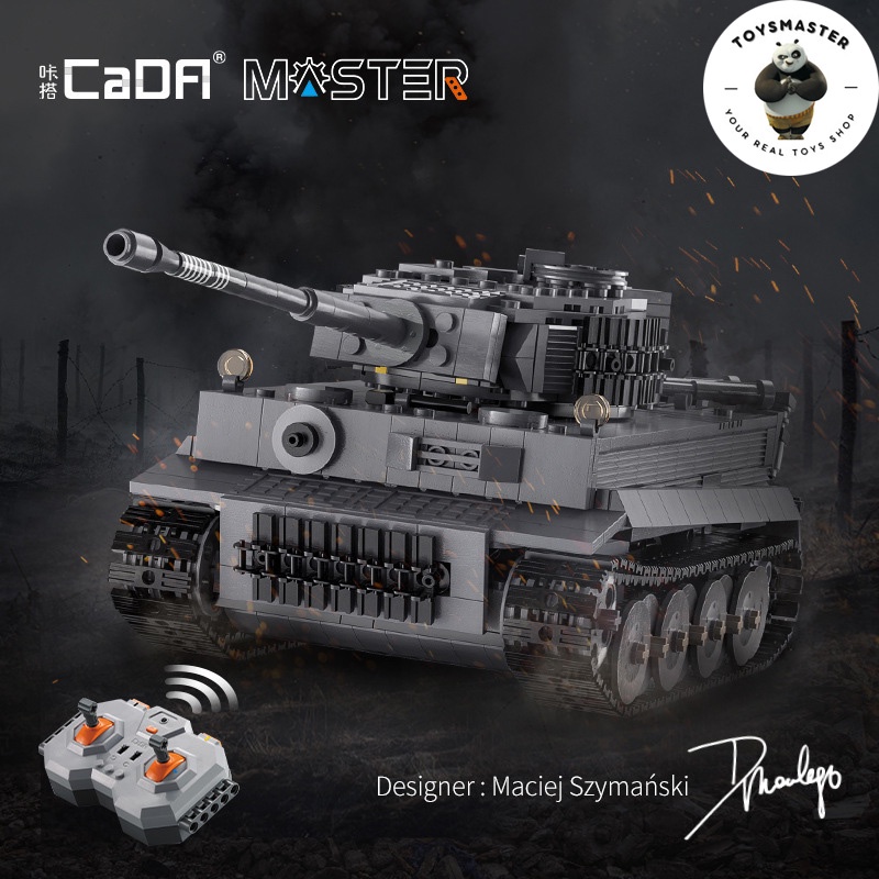 Đồ Chơi Lắp Ráp Xếp Hình Xe Tăng Điều Khiển Từ Xa Mô Hình Tiger Tank ModelC61071 Với 925 Mảnh Ghép