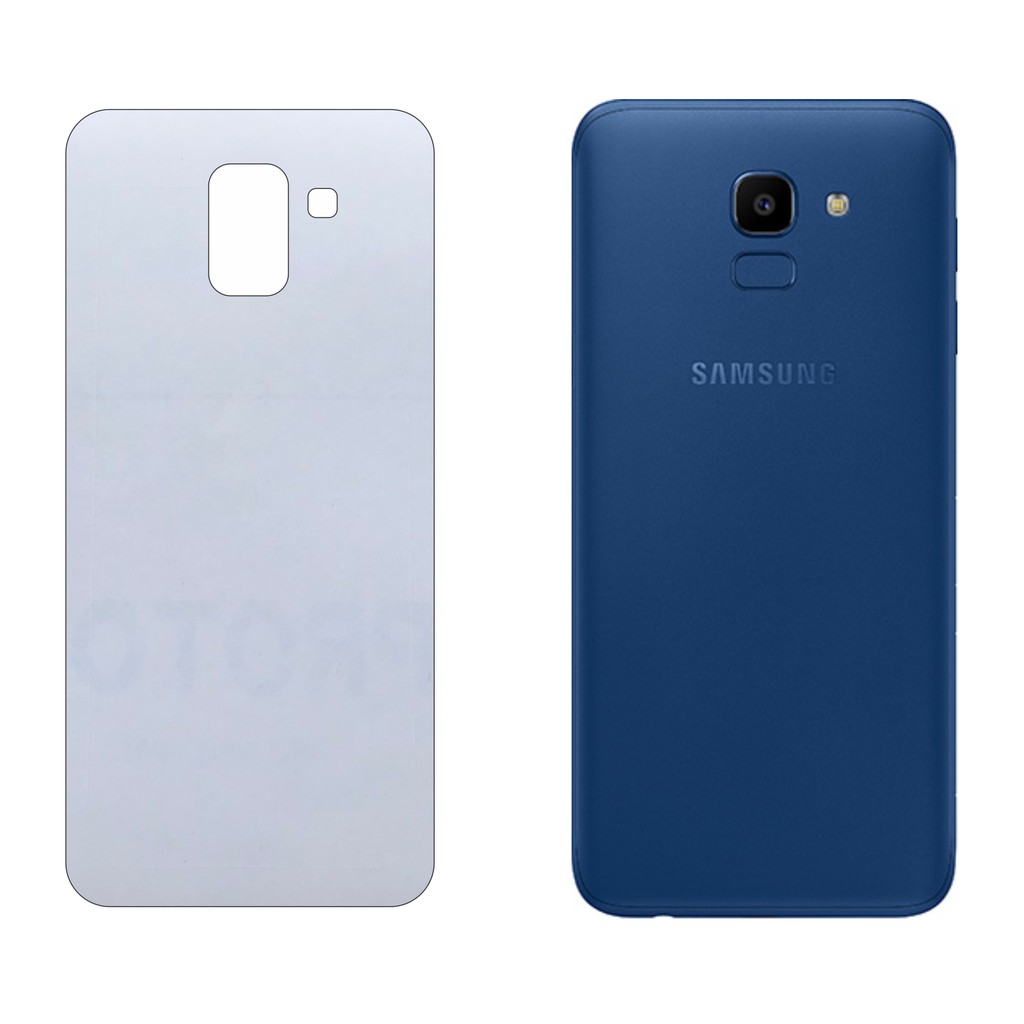 Miếng Dán Lưng Samsung J6 Decal Trong Nhám Chống Vân Tay