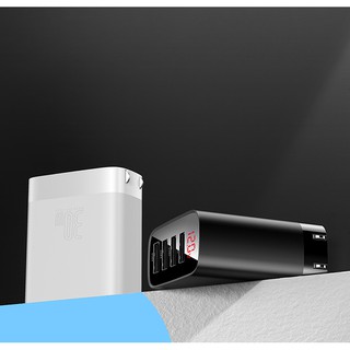 Sạc Baseus 4 USB 30W Mirror Lake Digital -CCJMHB