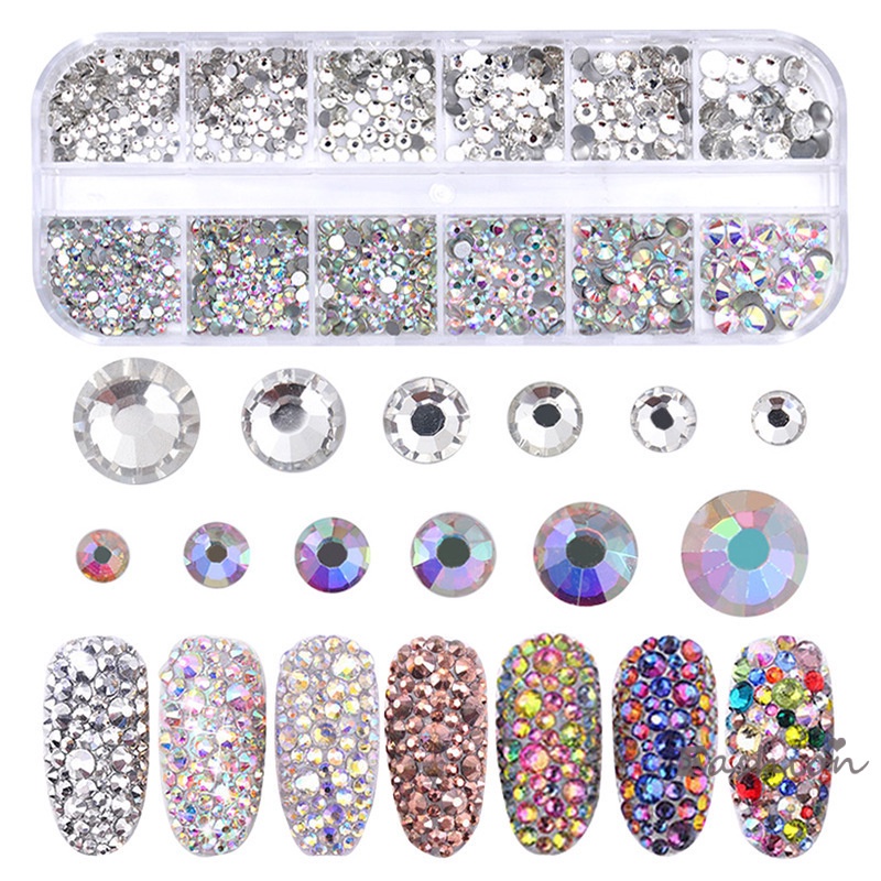 Bộ Dụng Cụ Mài Móng Nghệ Thuật Gồm Nhíp + Nhíp + Đá Pha Lê + Kính