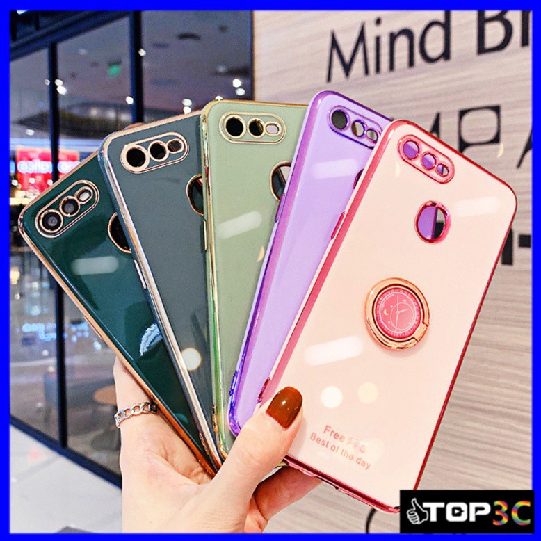 Case Oppo A5S A12 A7 A15 A15S A93 A12 A3S A91 A57 A39 A92 A52 A53 A9 A5 2020 A31 vỏ điện thoại silicon OPPO A7 A5S A12 Ốp Điện Thoại Thời Trang Kèm Giá Đỡ Cho MMT
