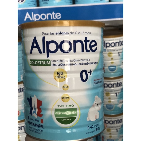 Sữa bột Alponte Colostrum O+ (dành cho trẻ từ 0 đến 12 tháng tuổi)