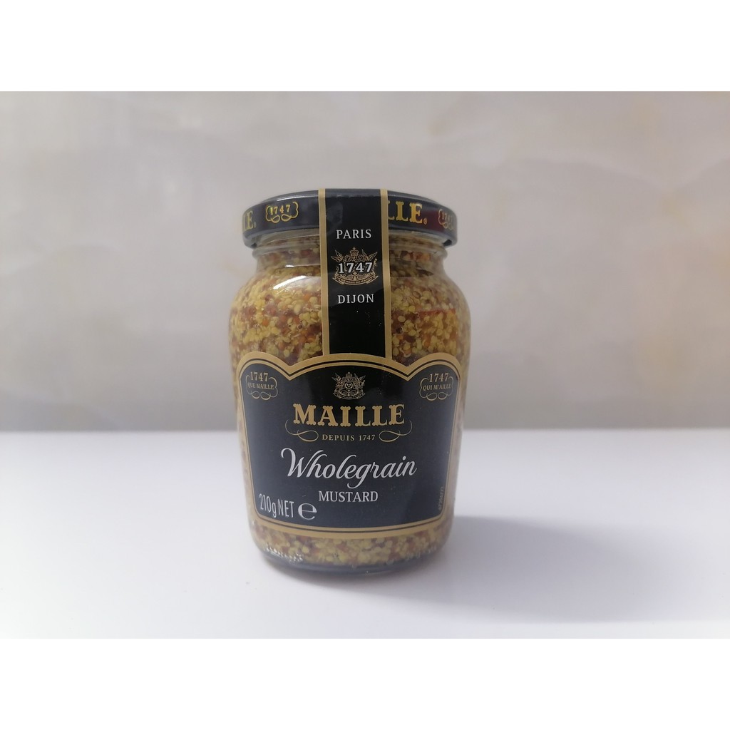 [210g – HẠT (Nhỏ)] Mù tạt [France] Dijon MAILLE Wholegrain Mustard (anm-hk)