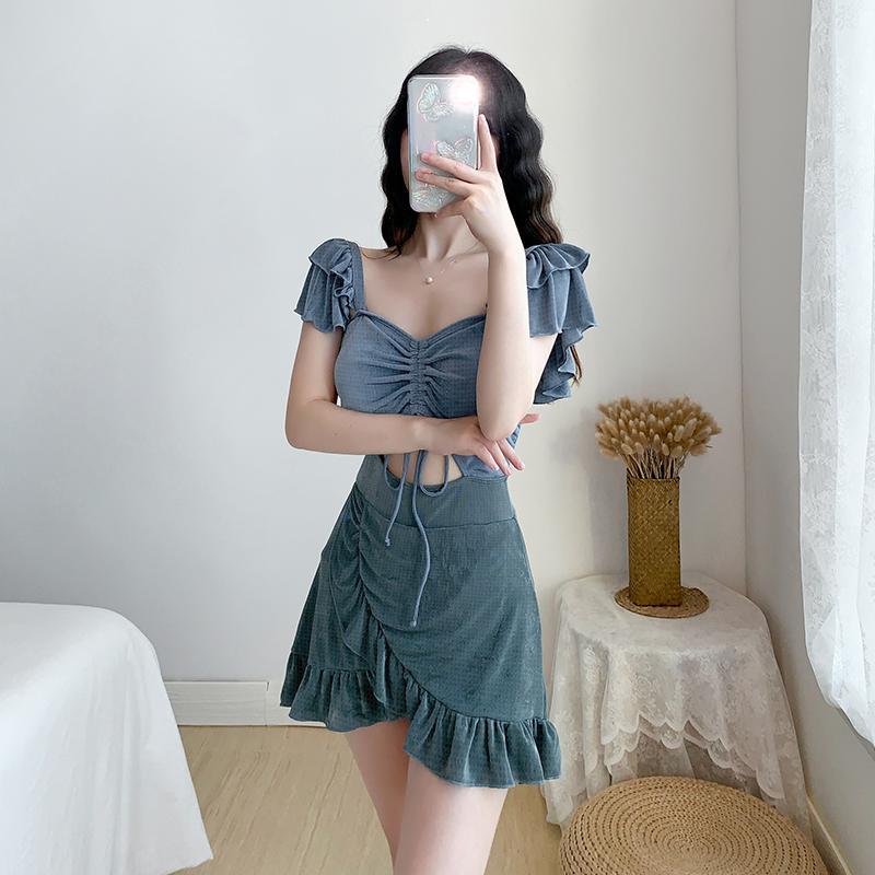 Bộ Đồ Bơi Thời Trang Gợi Cảm Kiểu Hàn Quốc Cho Nữ 2021