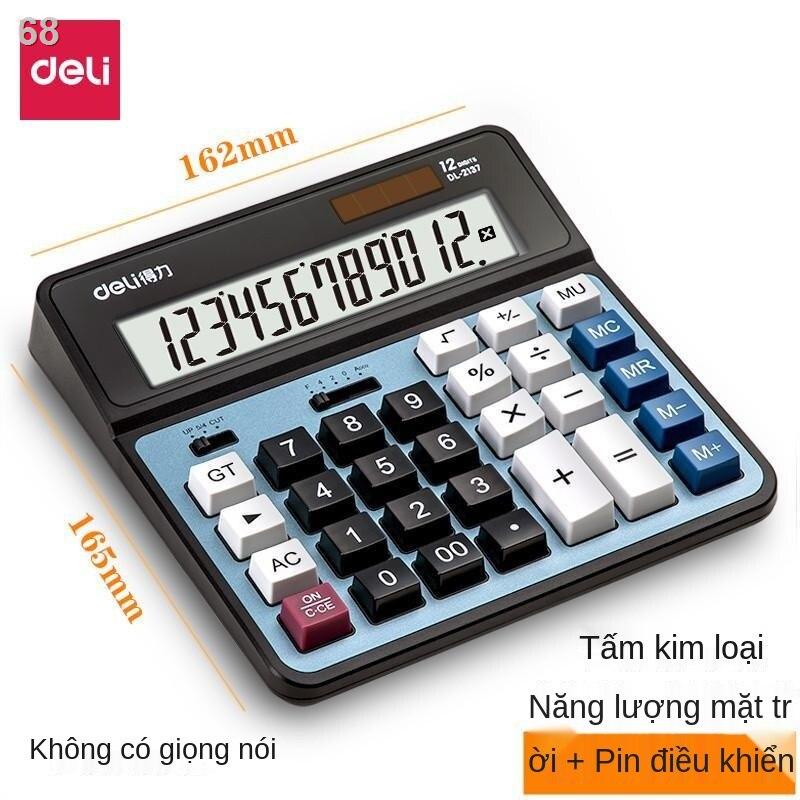 2021﹉✑❁Máy tính Deli văn phòng kế toán chuyên dụng năng lượng mặt trời tài chính trường đại học phím màn hình lớn