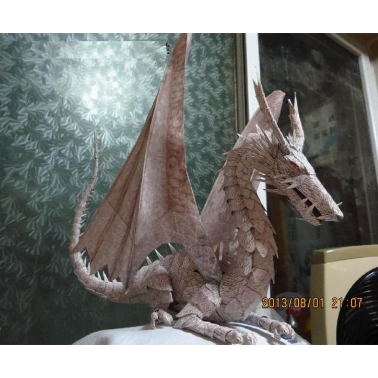 Đồ chơi Cắt dán Giấy 3D Mô hình Western Earth Dragon - Tales from Earthsea