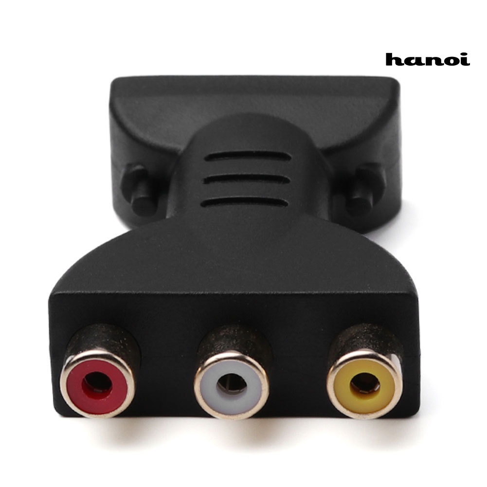 Đầu Nối Chuyển Đổi Âm Thanh RCA AV Đầu Cắm Sang 3 Ổ Cắm Cho TV