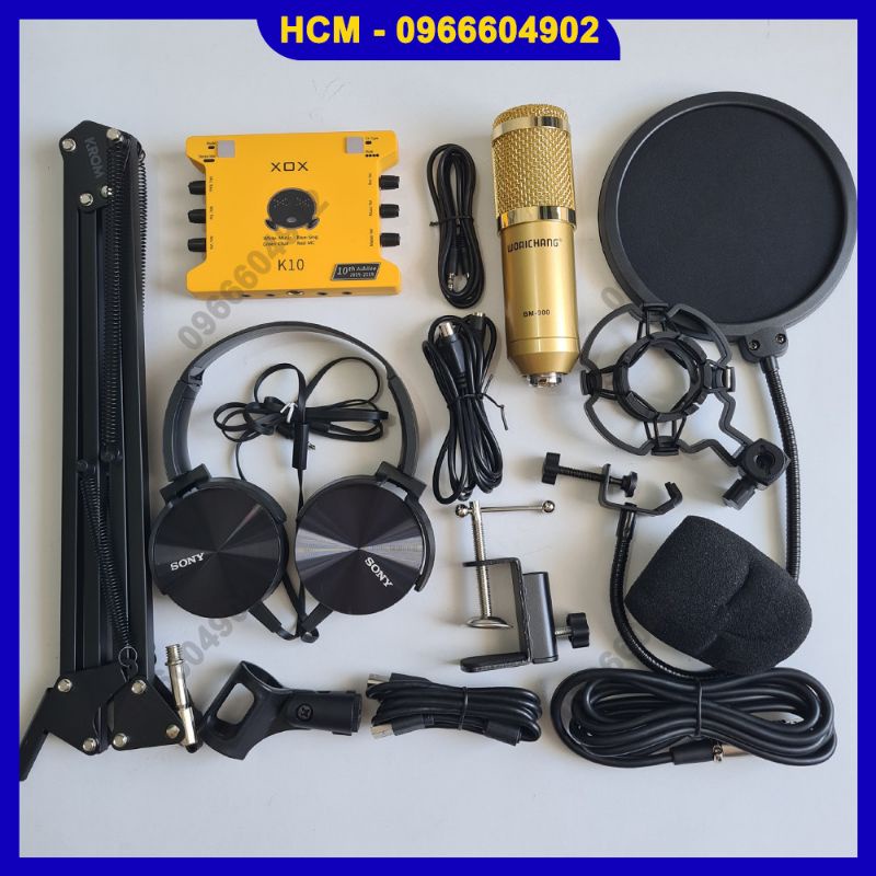 Combo thu âm livestrem XOX K10 bản 2020 và BM900 K10 bản Đặc Biệt kỉ niệm 10 năm bản 2020 K10 năm 2020 K10 vàng