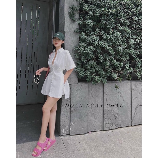 🌿🌿🌿 sét sơ mi thắt eo, sẻ tà giấu quần sang hết sảy