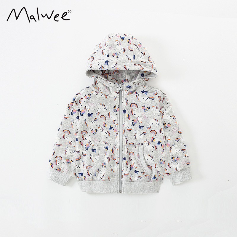❤️❤️Áo khoác nỉ mỏng Malwee cho bé gái  1-8 tuổi