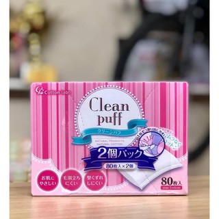 BÔNG TẨY TRANG CLEAN PUFF CAO CẤP SỐ 1 NHẬT BẢN