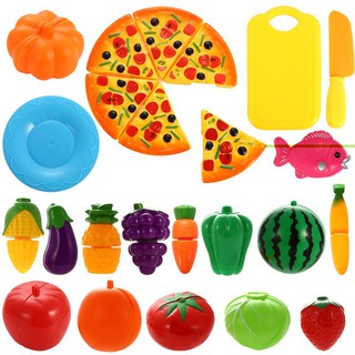 Bộ Đồ Chơi Cắt Ghép Rau Củ Quả Và Pizza 24 chi tiết