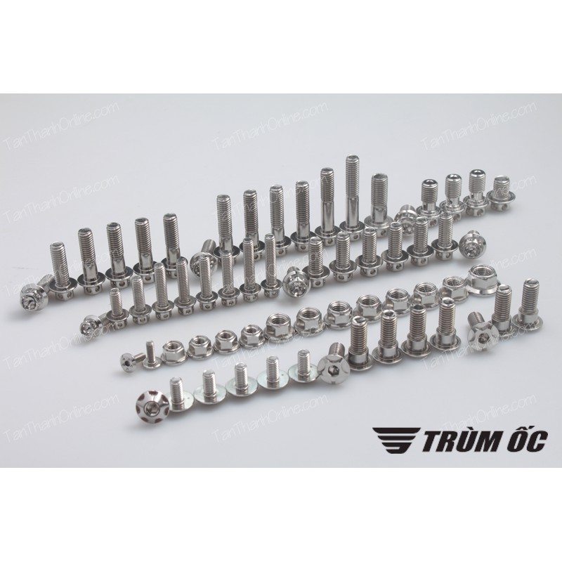 Ốc dàn chân Raider 150 inox CNC Thailand