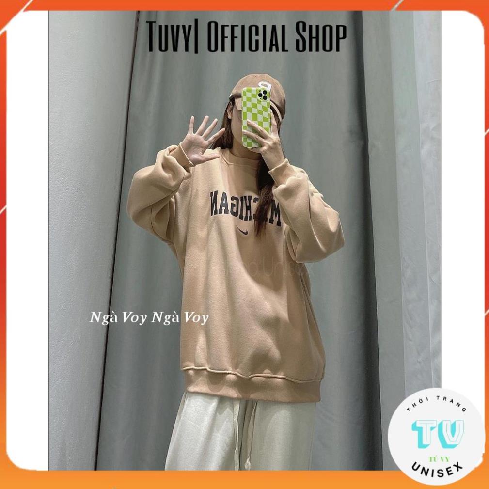 Áo Nỉ Nam Nữ TUVYSHOP ÁO SWEATER CHỮ NEW NỈ BÔNG CỰC ẤM Unisex Form Rộng Dày Ấm Tay Dài Nhiều Màu