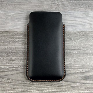 Bao da rút iphone 6plus/ 6s plus classic da bò nappa màu đen
