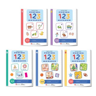 Sách - Vở tập viết 123 qua các trò chơi trí tuệ ( Từ 4-6 tuổi)