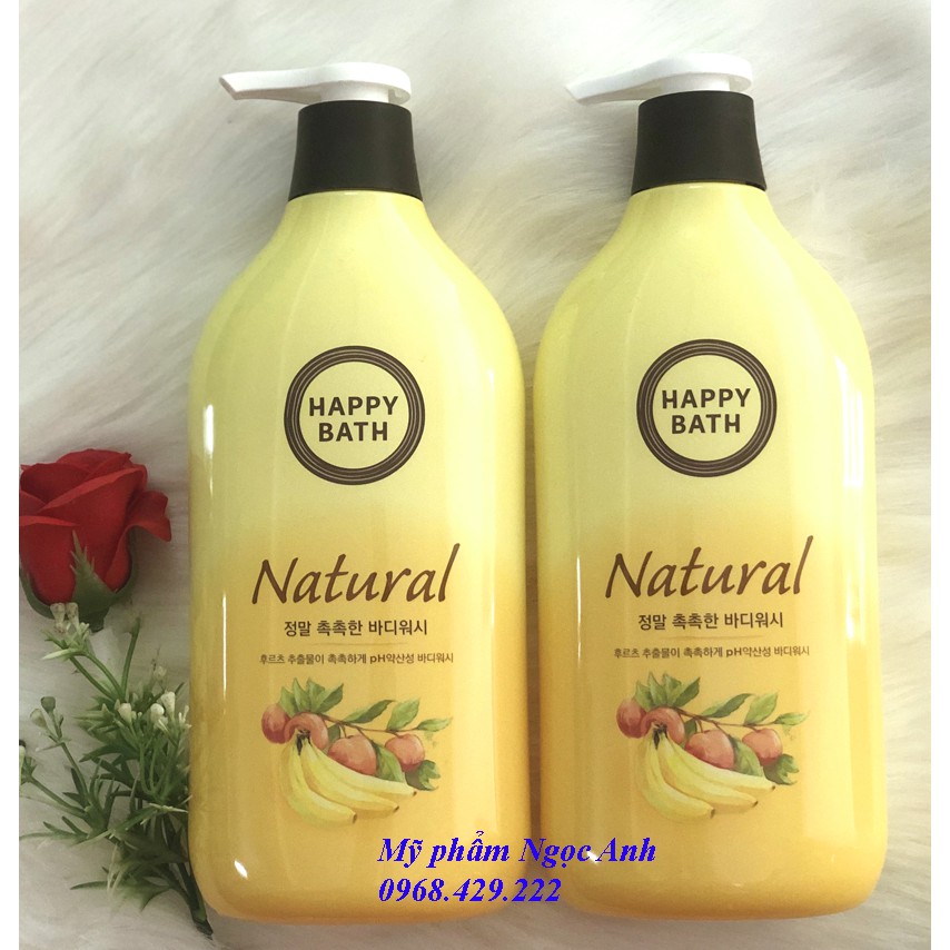 Sữa Tắm Hàn Quốc Happy Bath Natural 900g | BigBuy360 - bigbuy360.vn