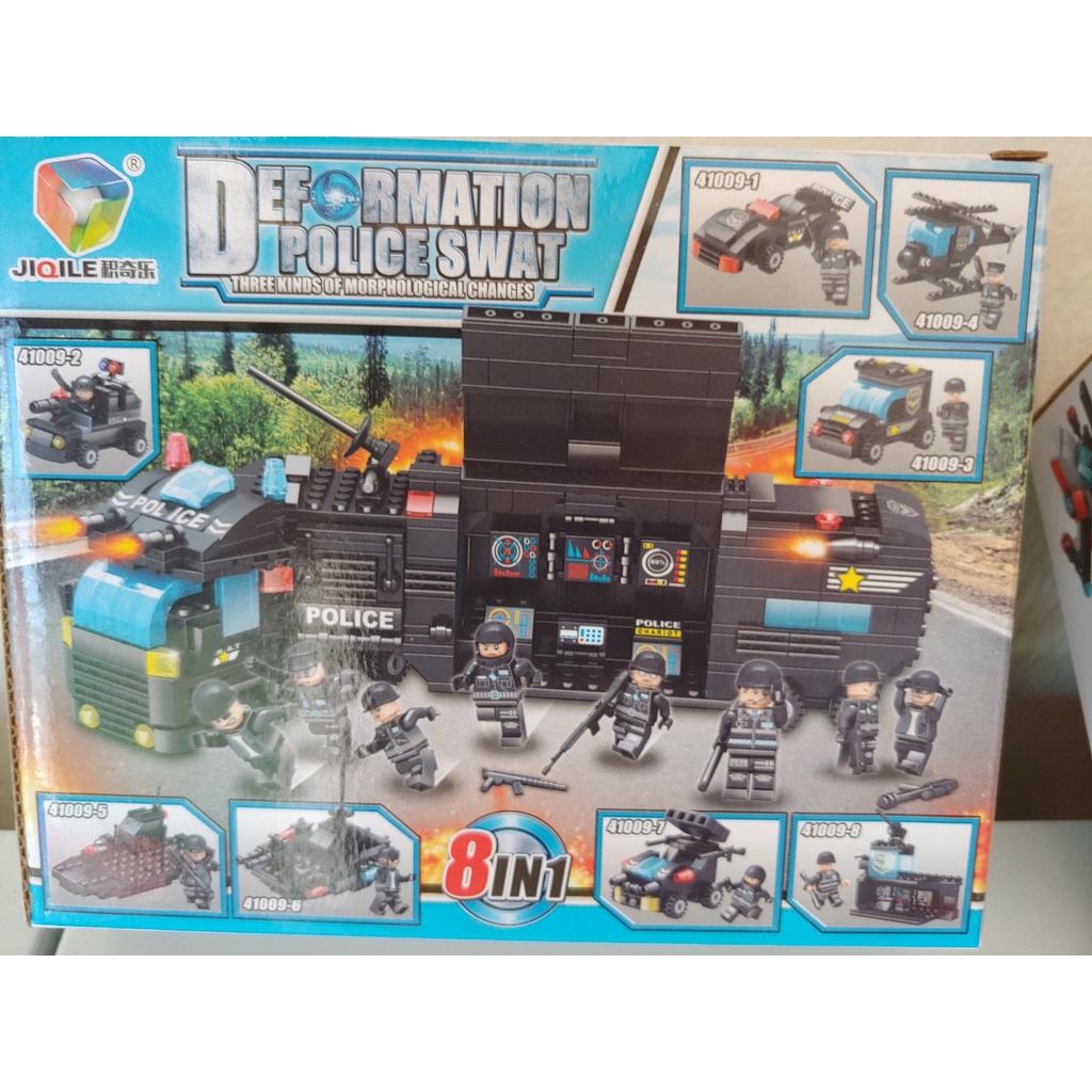 Đồ chơi Lego HỘP NHỎ Police/Máy bay/xe Tăng/xe môtô/Tàu chiến