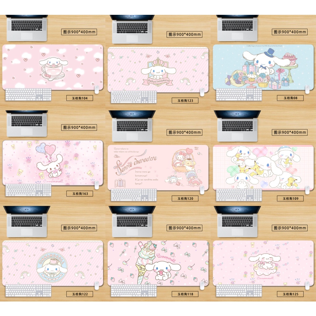 SET MIẾNG LÓT CHUỘT, PAD CHUỘT + MIẾNG KÊ TAY GAMING CINNAMOROLL 2449