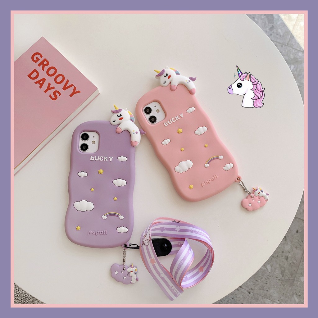 Ốp Điện Thoại Silicon Họa Tiết Hình Kỳ Lân Cho Iphone 7 Iphone 7 Plus X Xs Max XR Iphone 8 11 Pro 12 12 Pro 12 Promax | BigBuy360 - bigbuy360.vn
