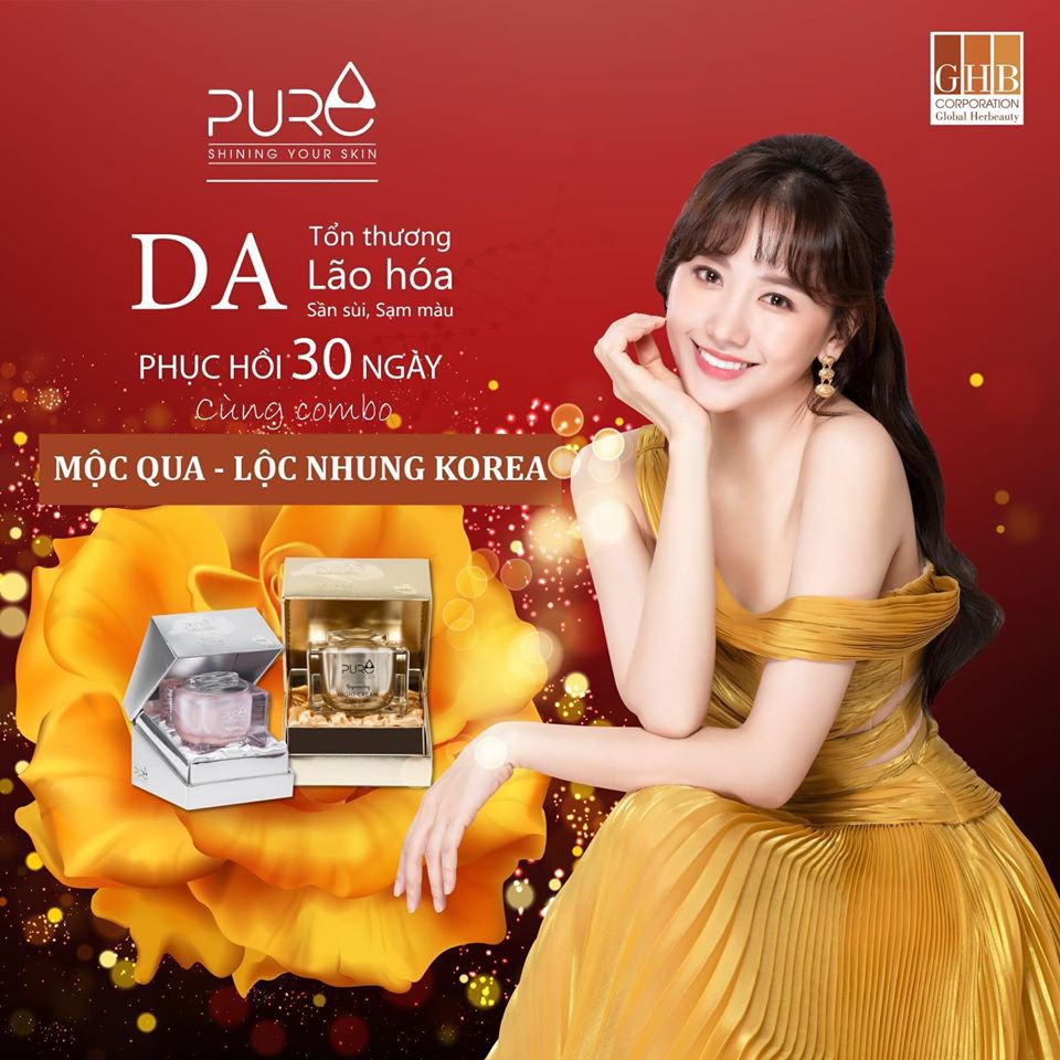 Bộ Kem dưỡng ngày và đêm Pure - Hàn Quốc mẫu mới 2022 - Pure Night Cream và Pure Day Cream của Hari Won và Ngọc Trinh