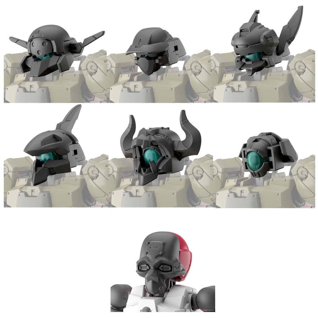 Phụ Kiện Nâng Cấp 30MM 30 Minute Mission Option Part Set 7 Customize Heads B (Bandai)