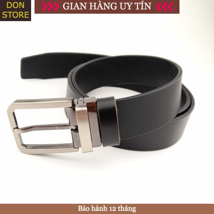 [Da Thật] Dây Nịt Nam Kiểu Kim Cài Mẫu Mới Sang Trọng, Dây Da Nguyên Miếng 1 Lớp Cao Cấp (BH 12 THÁNG)