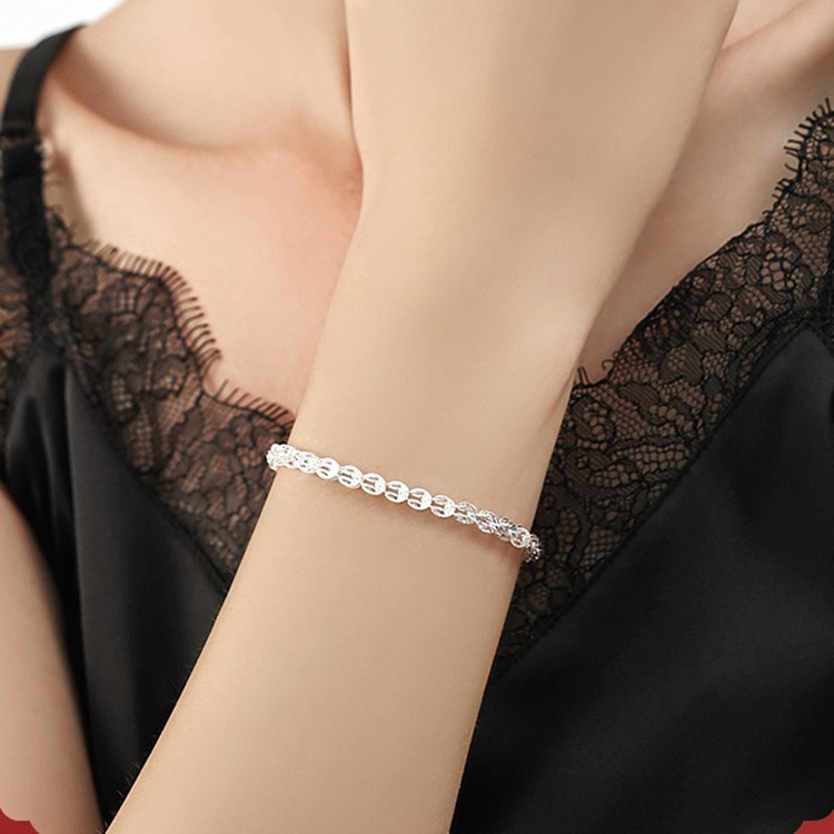 Lắc tay thời trang nữ bạc S925 sáng lấp lánh cực xinh - LT104